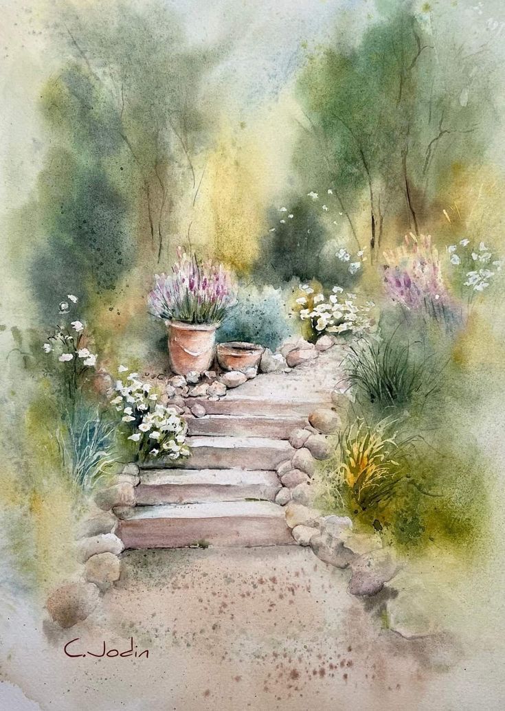 Bahçe Merdiveni Tablosu - Görsel 2