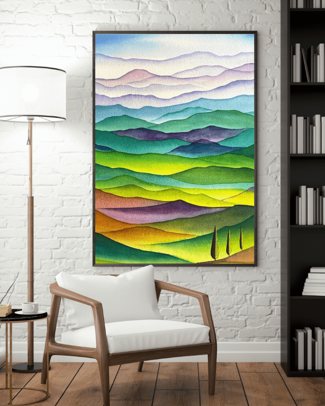 Renkli Tepeler Tablosu